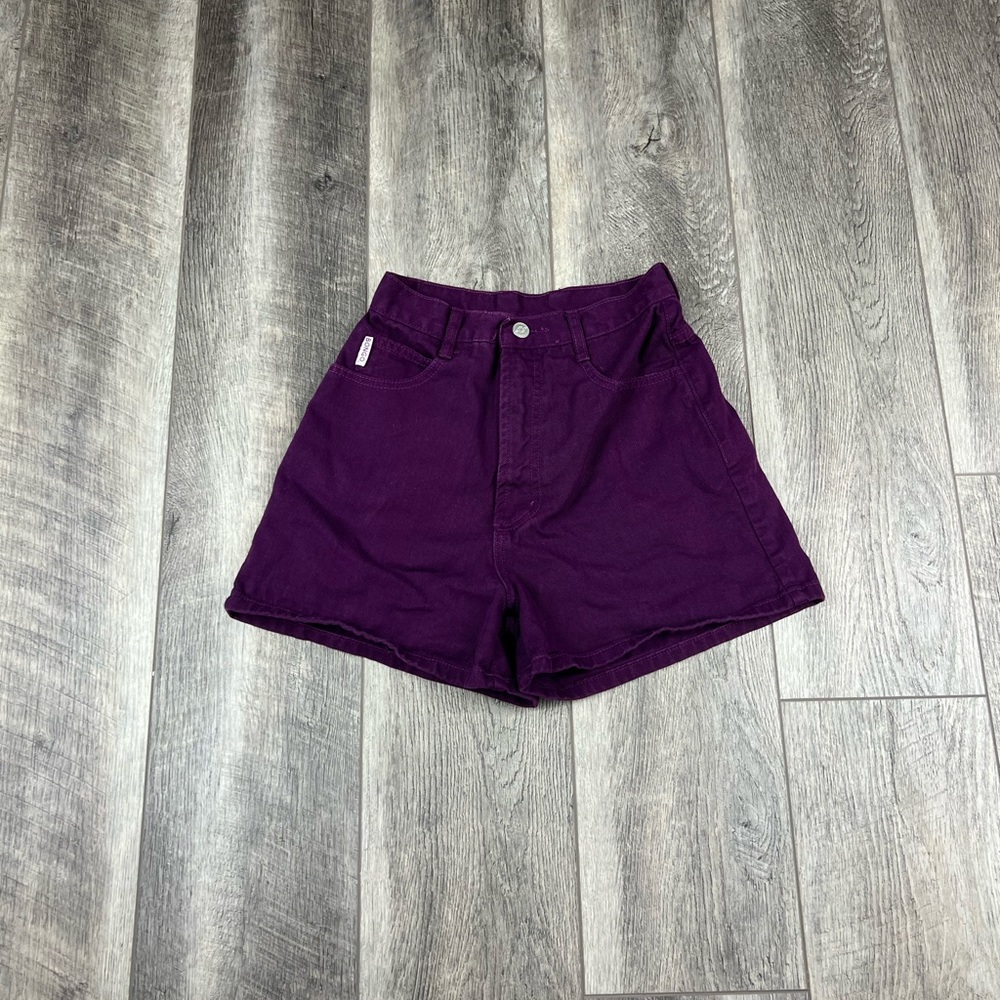 Y2K Bongo Plum Jean Shorts